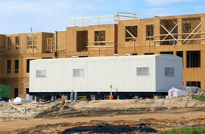 temporary office spaces for rent at a construction site in Merrionette Park, IL